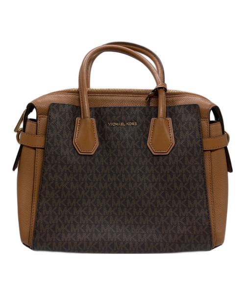 MICHAEL KORS（マイケルコース）MICHAEL KORS (マイケルコース) 2WAYバッグ ブラウンの古着・服飾アイテム