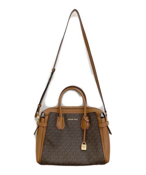 MICHAEL KORS（マイケルコース）MICHAEL KORS (マイケルコース) 2WAYバッグ ブラウンの古着・服飾アイテム