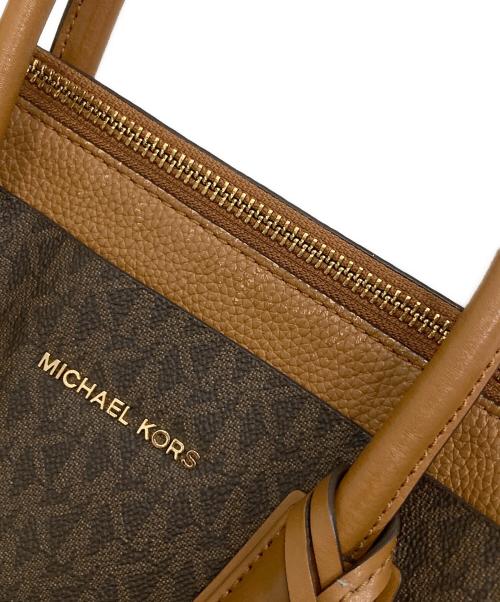 MICHAEL KORS（マイケルコース）MICHAEL KORS (マイケルコース) 2WAYバッグ ブラウンの古着・服飾アイテム