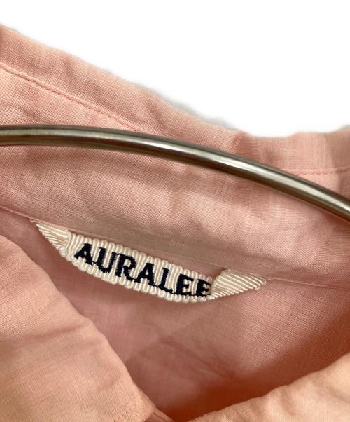 AURALEE（オーラリー）AURALEE (オーラリー) HARD TWIST FINX ORGANDY SHIRT ピンクの古着・服飾アイテム