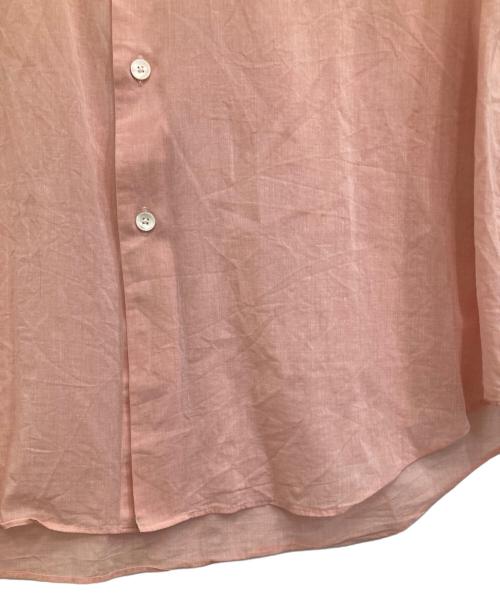 AURALEE（オーラリー）AURALEE (オーラリー) HARD TWIST FINX ORGANDY SHIRT ピンクの古着・服飾アイテム