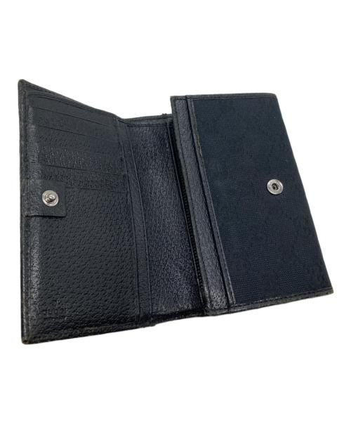 GUCCI（グッチ）GUCCI (グッチ) GG2つ折り財布 ブラックの古着・服飾アイテム