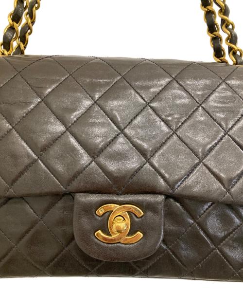 CHANEL（シャネル）CHANEL (シャネル) Wフラップチェーンショルダーバッグ ブラックの古着・服飾アイテム