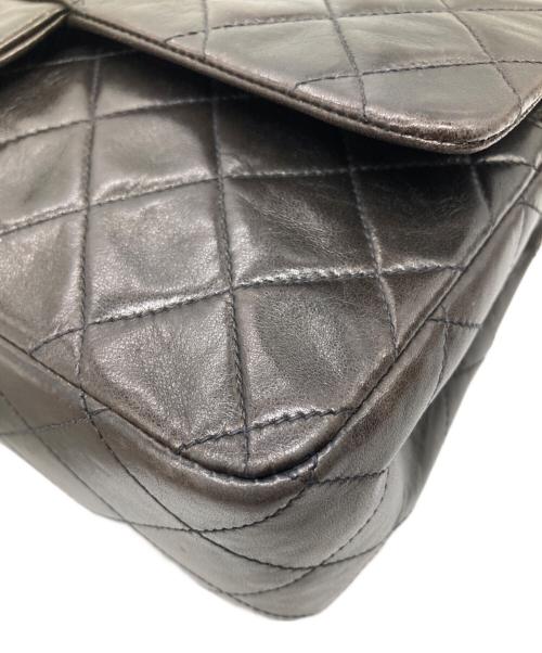 CHANEL（シャネル）CHANEL (シャネル) Wフラップチェーンショルダーバッグ ブラックの古着・服飾アイテム