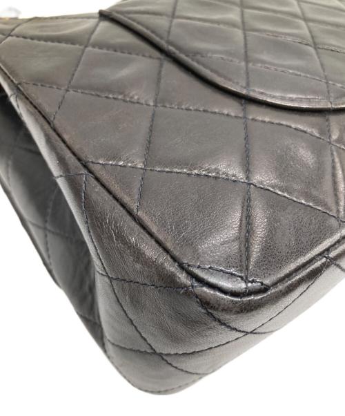 CHANEL（シャネル）CHANEL (シャネル) Wフラップチェーンショルダーバッグ ブラックの古着・服飾アイテム