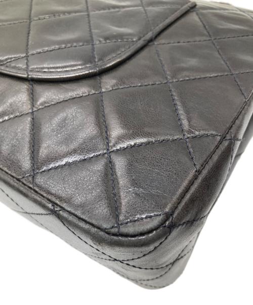CHANEL（シャネル）CHANEL (シャネル) Wフラップチェーンショルダーバッグ ブラックの古着・服飾アイテム