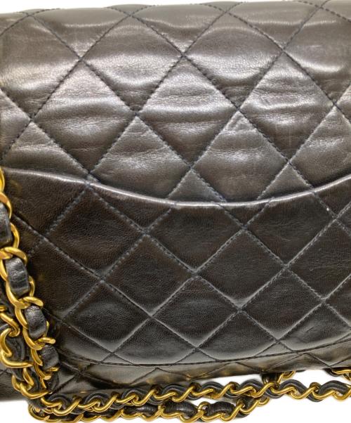 CHANEL（シャネル）CHANEL (シャネル) Wフラップチェーンショルダーバッグ ブラックの古着・服飾アイテム