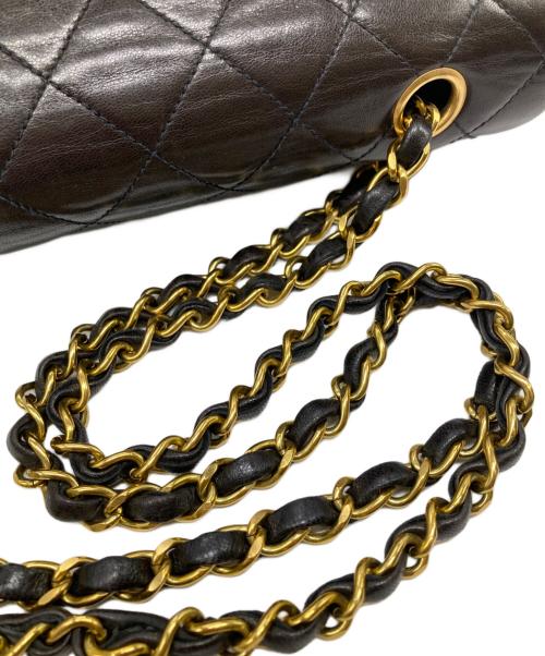 CHANEL（シャネル）CHANEL (シャネル) Wフラップチェーンショルダーバッグ ブラックの古着・服飾アイテム