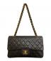 CHANEL（シャネル）の古着「Wフラップチェーンショルダーバッグ」｜ブラック