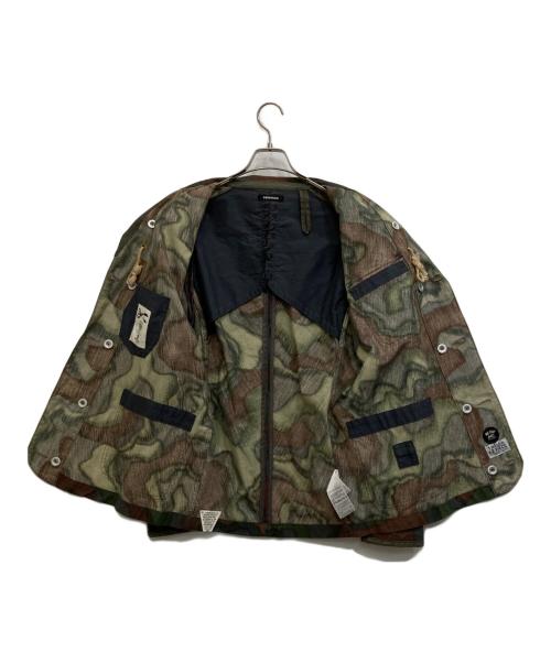 Denham（デンハム）Denham (デンハム) 迷彩テーラードジャケット ブラウン サイズ:Lの古着・服飾アイテム