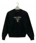 PRADA（プラダ）の古着「ロゴジャガードスウェット」｜ブラック