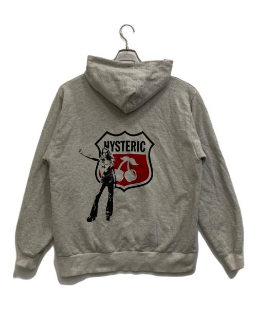 Hysteric Glamour（ヒステリックグラマー）Hysteric Glamour (ヒステリックグラマー) 25AWジップパーカー グレー サイズ:XLの古着・服飾アイテム