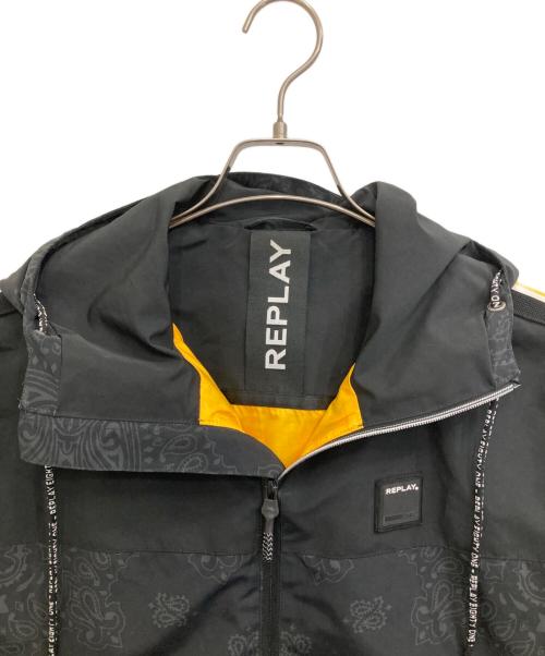 REPLAY（リプレイ）REPLAY (リプレイ) ペイズリー柄ジャケット ブラック サイズ:Ｌの古着・服飾アイテム