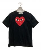 PLAY COMME des GARCONSプレイコムデギャルソン）の古着「プリントTシャツ」｜ブラック