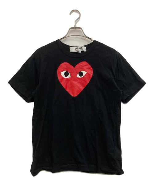 PLAY COMME des GARCONS（プレイコムデギャルソン）PLAY COMME des GARCONS (プレイコムデギャルソン) プリントTシャツ ブラック サイズ:Mの古着・服飾アイテム