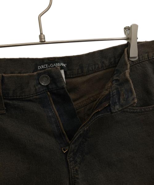 DOLCE & GABBANA（ドルチェ＆ガッバーナ）DOLCE & GABBANA (ドルチェ＆ガッバーナ) デニムパンツ ブラウン サイズ:46の古着・服飾アイテム