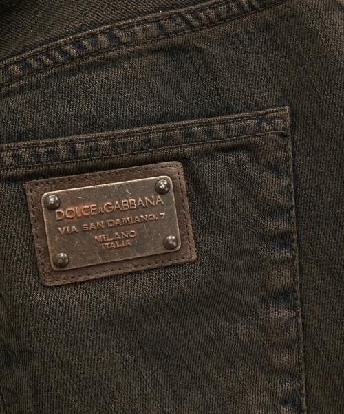 DOLCE & GABBANA（ドルチェ＆ガッバーナ）DOLCE & GABBANA (ドルチェ＆ガッバーナ) デニムパンツ ブラウン サイズ:46の古着・服飾アイテム