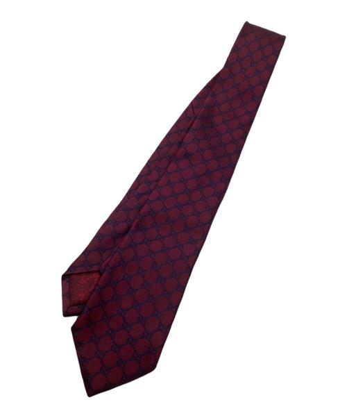 GUCCI（グッチ）GUCCI (グッチ) シルクネクタイ ボルドー サイズ:-の古着・服飾アイテム