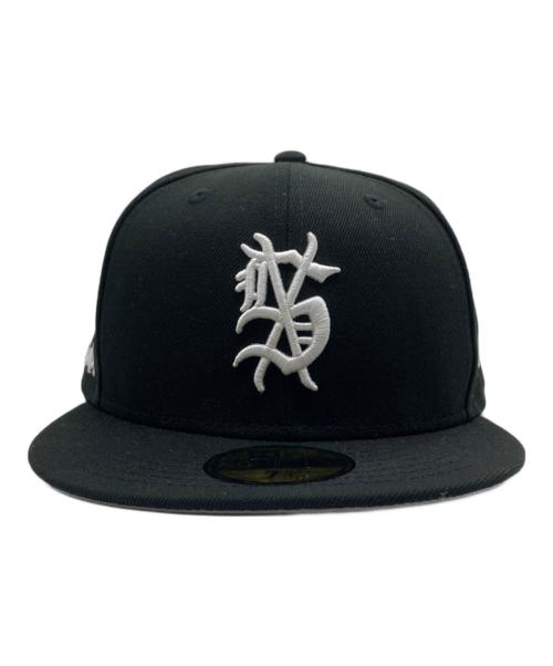 New Era（ニューエラ）New Era (ニューエラ) Ksubi (スビ) グレーアンダーバイザー ブラック サイズ:61.5の古着・服飾アイテム