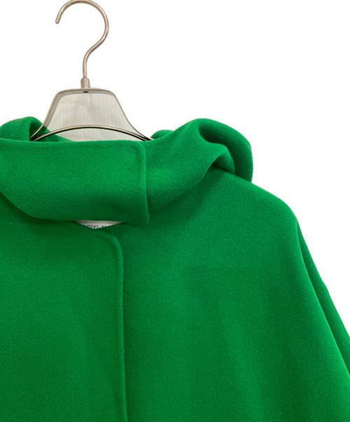 LE CIEL BLEU（ルシェルブルー）LE CIEL BLEU (ルシェルブルー) Hooded Over Coat グリーン サイズ:36の古着・服飾アイテム