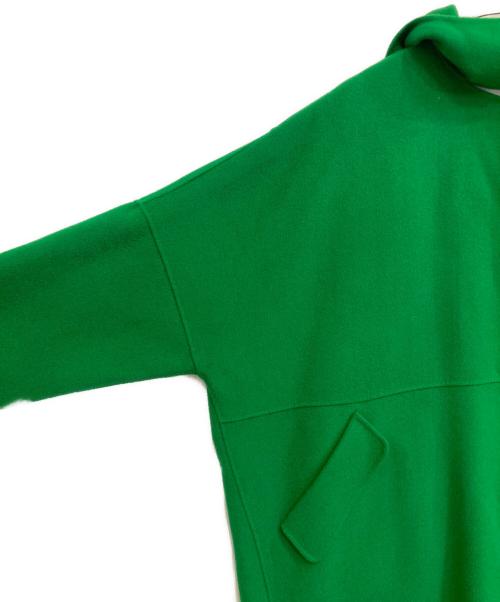 LE CIEL BLEU（ルシェルブルー）LE CIEL BLEU (ルシェルブルー) Hooded Over Coat グリーン サイズ:36の古着・服飾アイテム