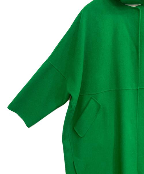 LE CIEL BLEU（ルシェルブルー）LE CIEL BLEU (ルシェルブルー) Hooded Over Coat グリーン サイズ:36の古着・服飾アイテム