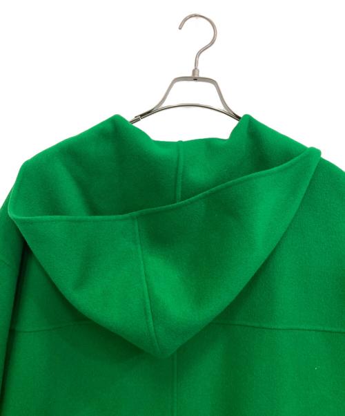 LE CIEL BLEU（ルシェルブルー）LE CIEL BLEU (ルシェルブルー) Hooded Over Coat グリーン サイズ:36の古着・服飾アイテム