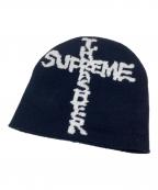 SUPREME×THRASHERシュプリーム×スラッシャー）の古着「ニットキャップ」｜ブラック
