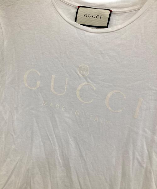 GUCCI（グッチ）GUCCI (グッチ) ロゴTシャツ ホワイト サイズ:Sの古着・服飾アイテム