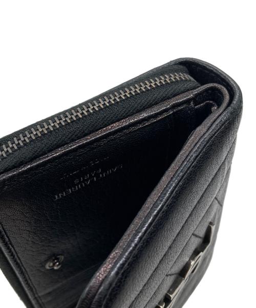 Saint Laurent Paris（サンローランパリ）Saint Laurent Paris (サンローランパリ) 2つ折り財布 ブラックの古着・服飾アイテム