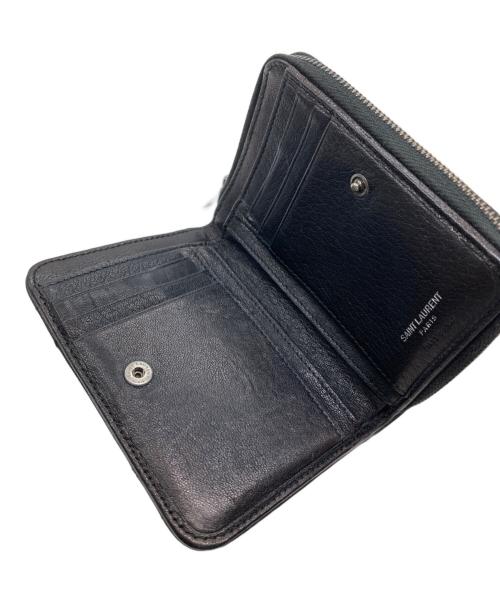 Saint Laurent Paris（サンローランパリ）Saint Laurent Paris (サンローランパリ) 2つ折り財布 ブラックの古着・服飾アイテム