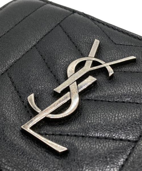 Saint Laurent Paris（サンローランパリ）Saint Laurent Paris (サンローランパリ) 2つ折り財布 ブラックの古着・服飾アイテム