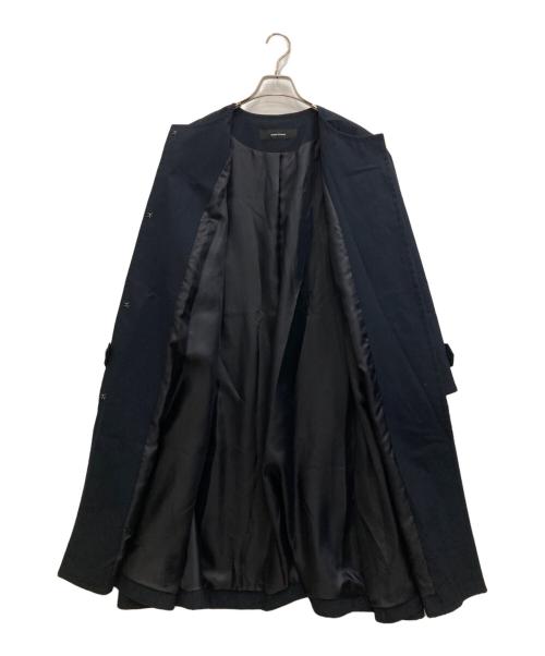 JOURNAL STANDARD（ジャーナルスタンダード）JOURNAL STANDARD (ジャーナルスタンダード) コットンナイロンギャバフレアコート ネイビー サイズ:40の古着・服飾アイテム