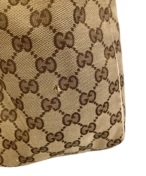 GUCCI（グッチ）GUCCI (グッチ) GGキャンバス スカーフ付きトートバッグ ブラウンの古着・服飾アイテム