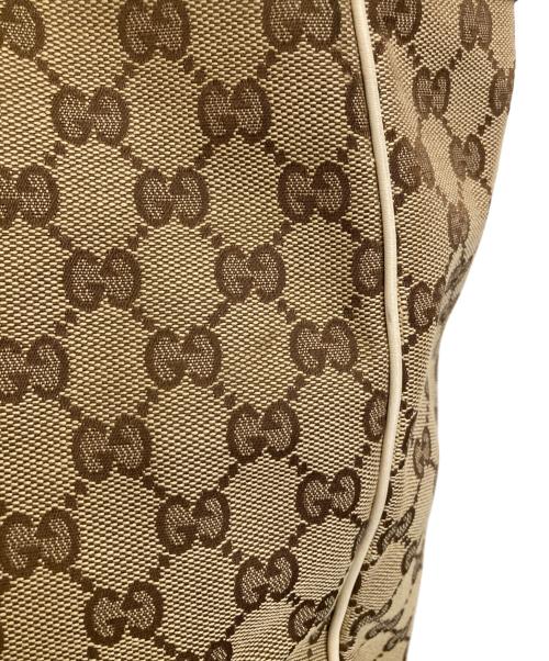 GUCCI（グッチ）GUCCI (グッチ) GGキャンバス スカーフ付きトートバッグ ブラウンの古着・服飾アイテム