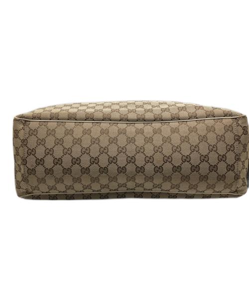 GUCCI（グッチ）GUCCI (グッチ) GGキャンバス スカーフ付きトートバッグ ブラウンの古着・服飾アイテム