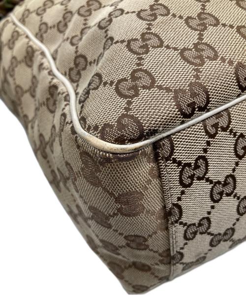GUCCI（グッチ）GUCCI (グッチ) GGキャンバス スカーフ付きトートバッグ ブラウンの古着・服飾アイテム