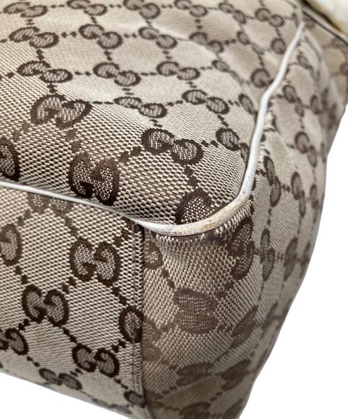 GUCCI（グッチ）GUCCI (グッチ) GGキャンバス スカーフ付きトートバッグ ブラウンの古着・服飾アイテム
