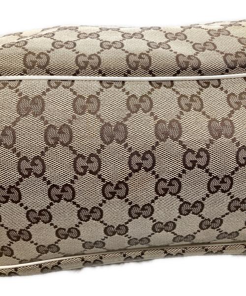GUCCI（グッチ）GUCCI (グッチ) GGキャンバス スカーフ付きトートバッグ ブラウンの古着・服飾アイテム