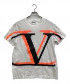 VALENTINOヴァレンティノ）の古着「V LOGO Tシャツ」｜ホワイト