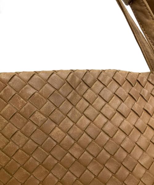 BOTTEGA VENETA（ボッテガベネタ）BOTTEGA VENETA (ボッテガベネタ) イントレチャート ガルダバッグ ブラウンの古着・服飾アイテム