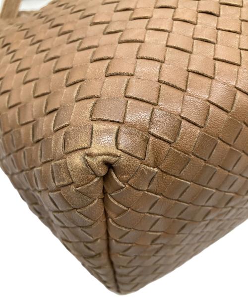 BOTTEGA VENETA（ボッテガベネタ）BOTTEGA VENETA (ボッテガベネタ) イントレチャート ガルダバッグ ブラウンの古着・服飾アイテム