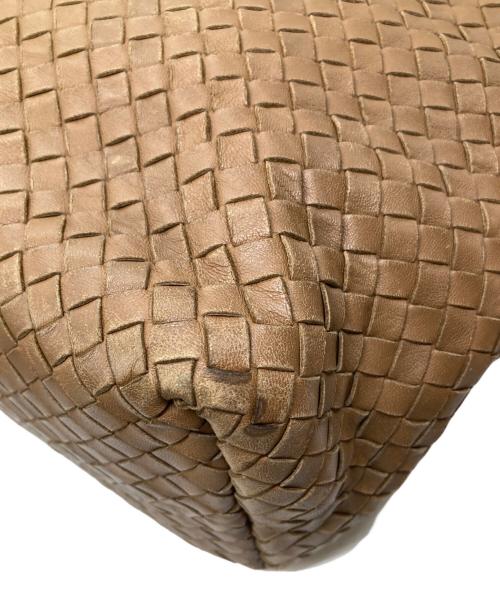 BOTTEGA VENETA（ボッテガベネタ）BOTTEGA VENETA (ボッテガベネタ) イントレチャート ガルダバッグ ブラウンの古着・服飾アイテム