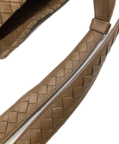BOTTEGA VENETA（ボッテガベネタ）BOTTEGA VENETA (ボッテガベネタ) イントレチャート ガルダバッグ ブラウンの古着・服飾アイテム