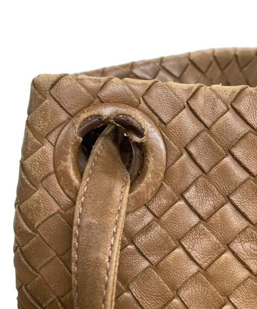 BOTTEGA VENETA（ボッテガベネタ）BOTTEGA VENETA (ボッテガベネタ) イントレチャート ガルダバッグ ブラウンの古着・服飾アイテム