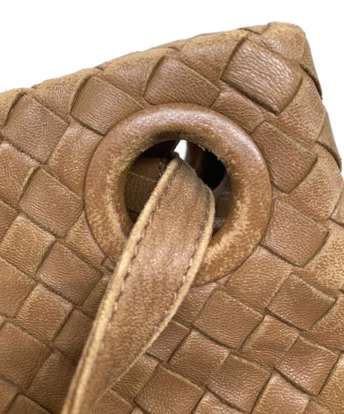 BOTTEGA VENETA（ボッテガベネタ）BOTTEGA VENETA (ボッテガベネタ) イントレチャート ガルダバッグ ブラウンの古着・服飾アイテム