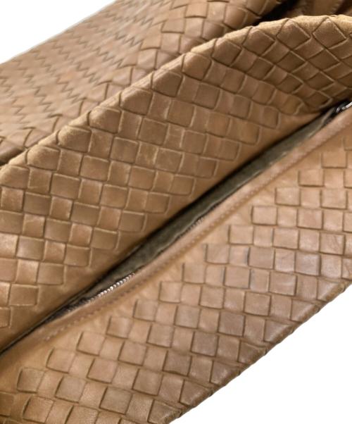 BOTTEGA VENETA（ボッテガベネタ）BOTTEGA VENETA (ボッテガベネタ) イントレチャート ガルダバッグ ブラウンの古着・服飾アイテム