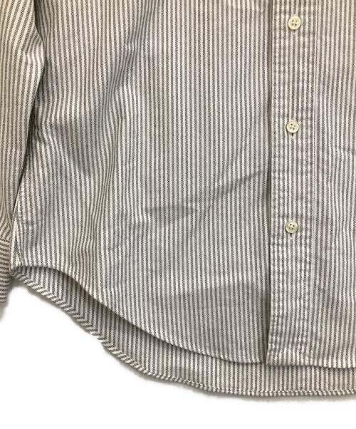 RALPH LAUREN（ラルフローレン）RALPH LAUREN (ラルフローレン) ポニー刺繍ストライプシャツ グレー サイズ:Mの古着・服飾アイテム