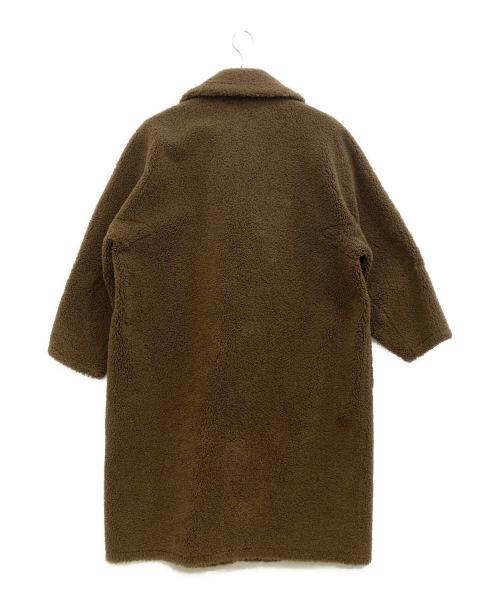 heliopole（エリオポール）heliopole (エリオポール) ボアコート ブラウン サイズ:38の古着・服飾アイテム