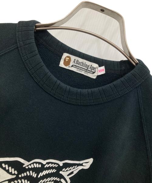 A BATHING APE（アベイシングエイプ）A BATHING APE (アベイシングエイプ) 半袖スウェット ブラック サイズ:XXSの古着・服飾アイテム